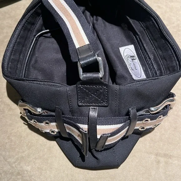 Browns Couture Canvas w/leather trim black handbag - Picture 13 of 16